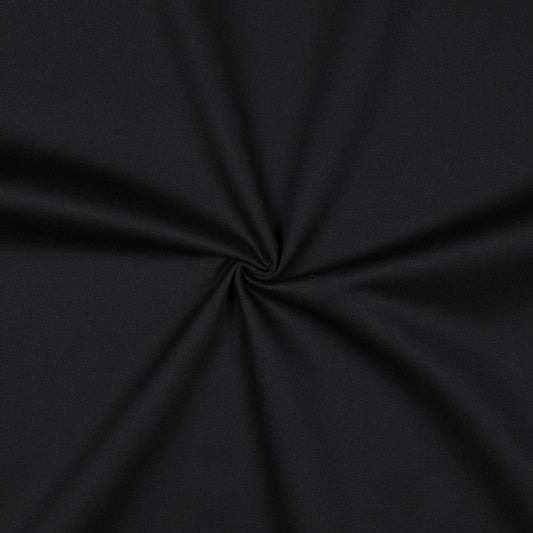 Image of cotton twill fabric 250 g/m²–black – available at Šarlotes audumi