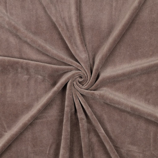 Image with cotton velour - light brown 250 g/m² – available at Charlotte's Fabrics