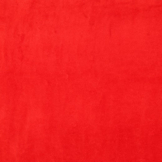 Cotton velour - red 250 g/m²