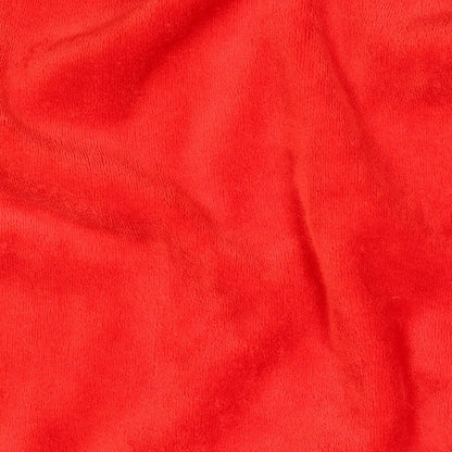 Cotton velour - red 250 g/m²
