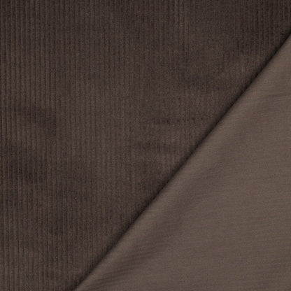 Cotton velvet - chocolate brown 280 g/m²