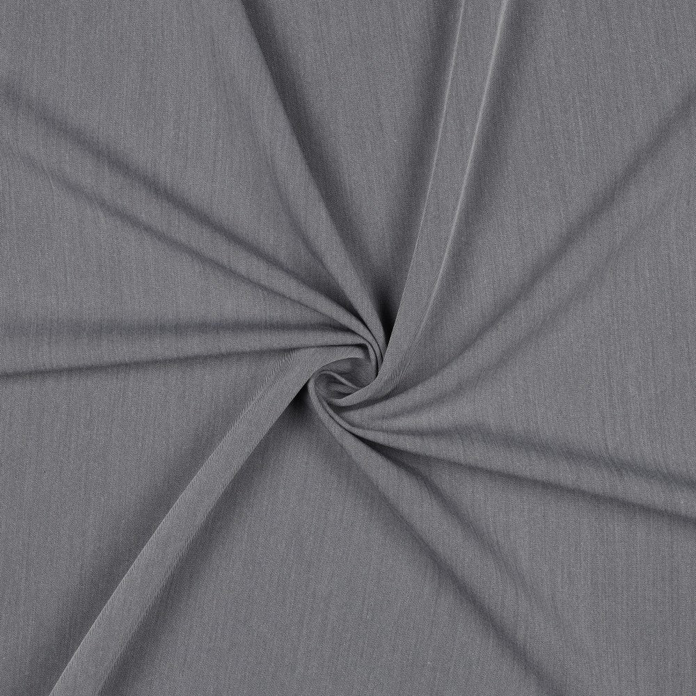 Image of suit fabric with elastane - light gray melange 200 g/m² – available at Charlotte's Fabrics