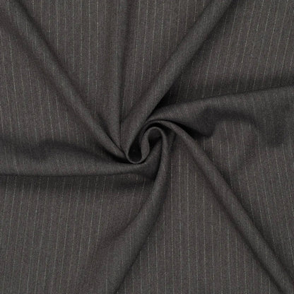Attēls ar Kostīmaudums ar smalku lureksa svītru | pelēks | 195 g/m² | 145 cm – pieejams Šarlotes audumi