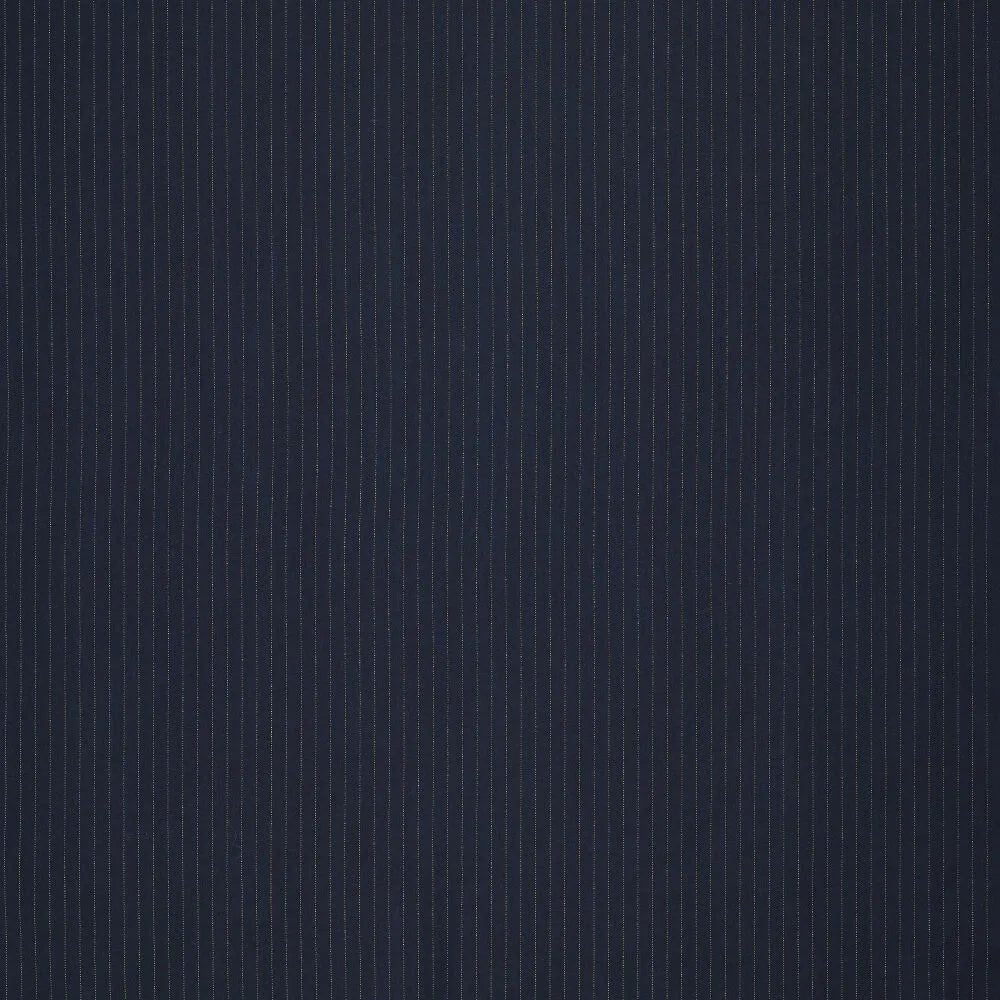 Image of costume fabric with a fine lurex stripe - dark blue | 195 g/m² | 145 cm – available at Charlotte's Fabrics