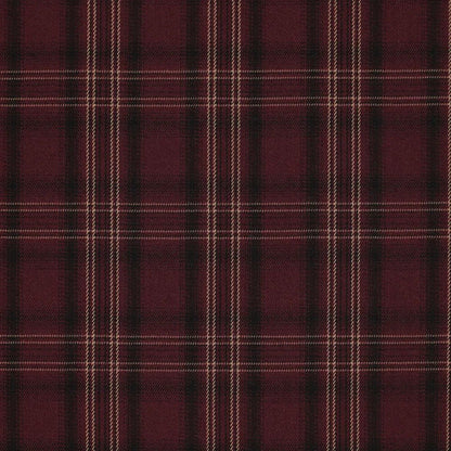 Suit fabric in burgundy plaid – available online at Šarlotes audumi
