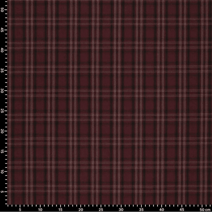 Image of burgundy plaid suiting fabric – available online at Šarlotes audumi