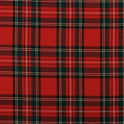 Suit fabric-red plaid 230 g/m²