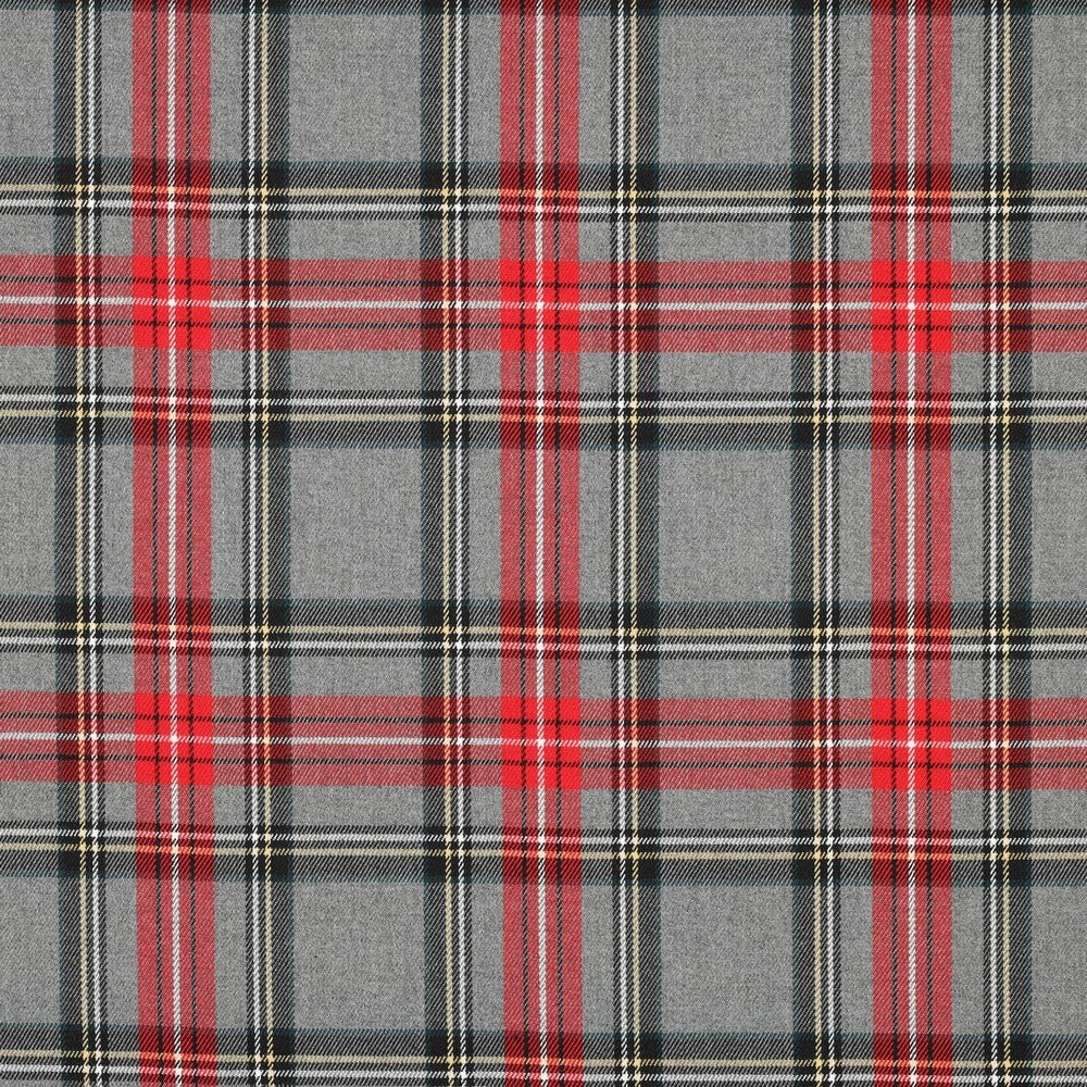 Image of suit fabric - red and light gray checkered 230 g/m² – available at Šarlotes audumi