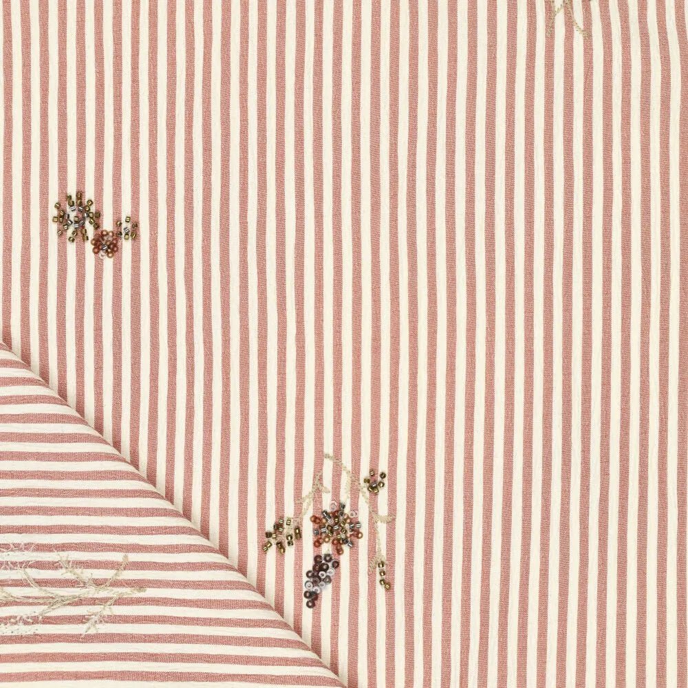 alt
Image of a shirt fabric with elastane - striped with embroidered beads 135 g/m² – available at Charlote's Fabrics