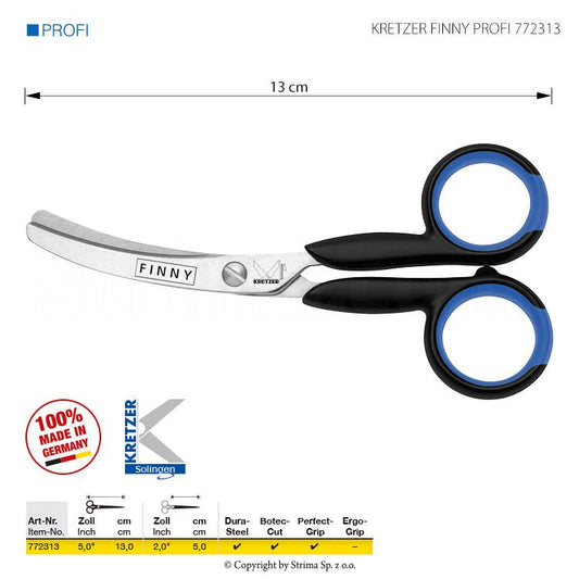 KRETZER FINNY PROFI scissors with rounded tips