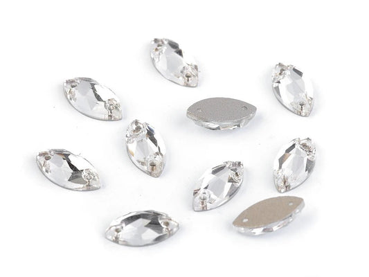 Sew-on crystals| 6×12 mm, 12 pcs.