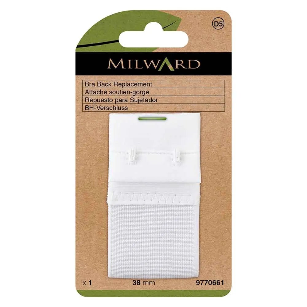 alt
Bra clasp Milward |2 hooks, 38 mm | white