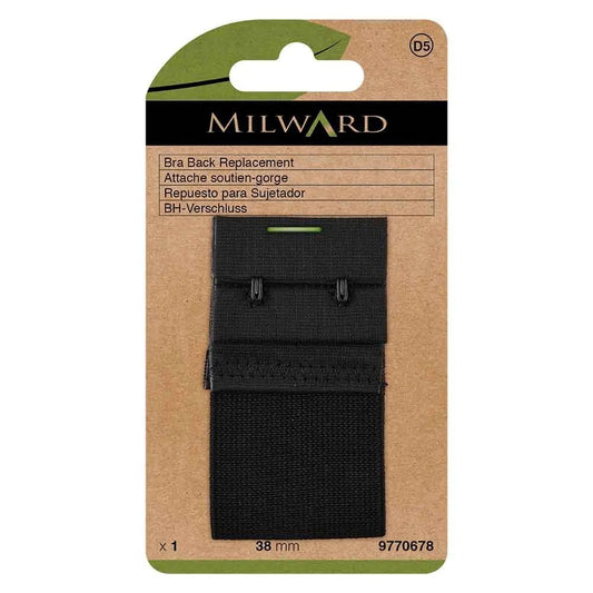 alt
Milward bra clasp |2 hooks, 38 mm| black