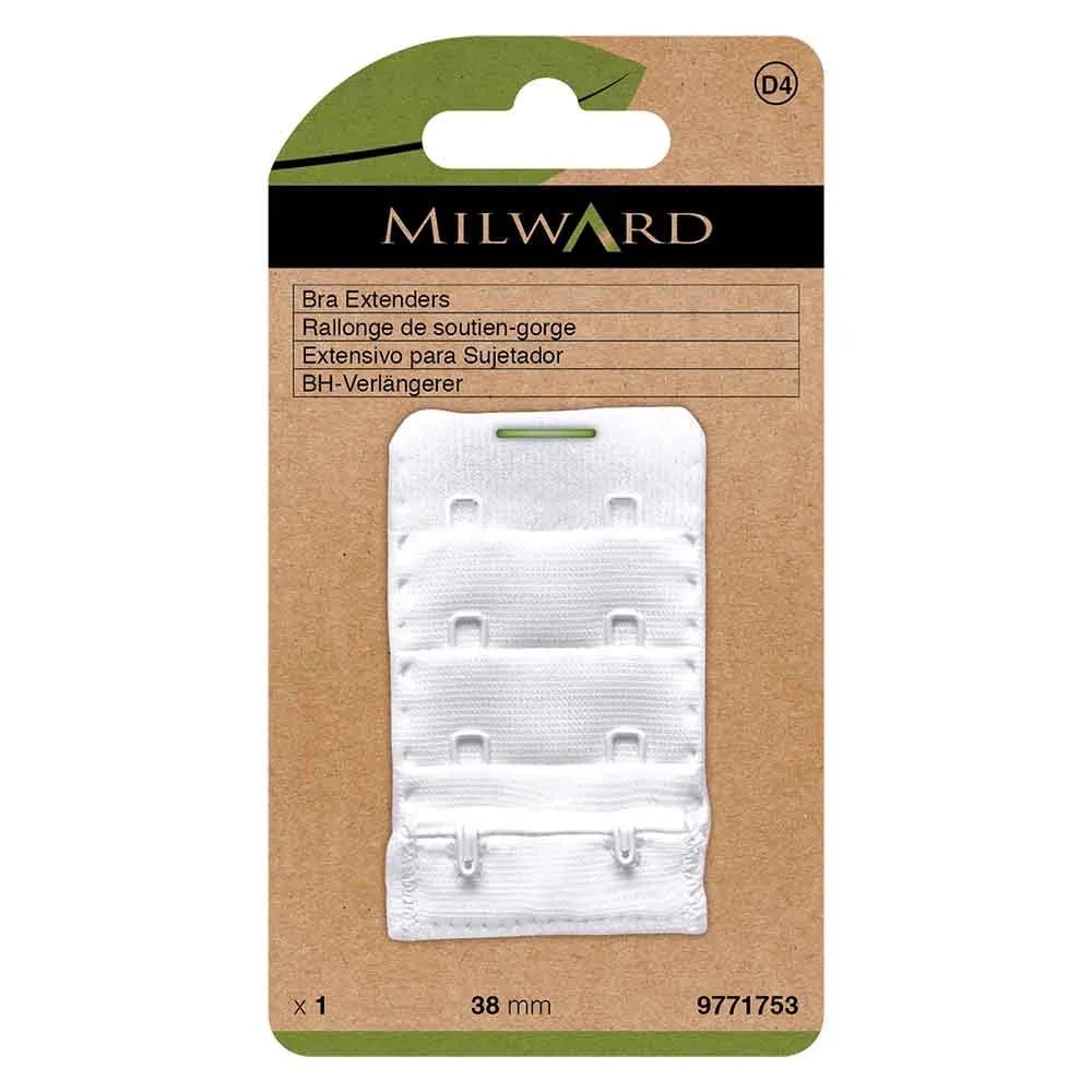 Milward 38 mm bra extender, 2 hooks - white