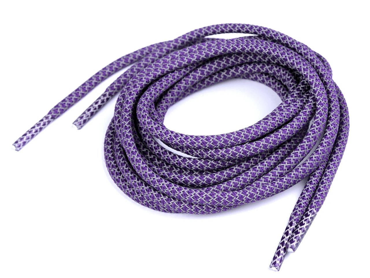 Kurpju laces | sweatshirt drawstrings, reflective, 130 cm long - purple