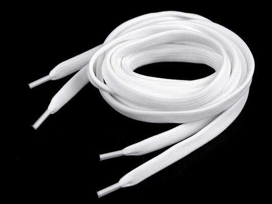 Shoe laces| sweatshirt drawstrings, length 130 cm - white
