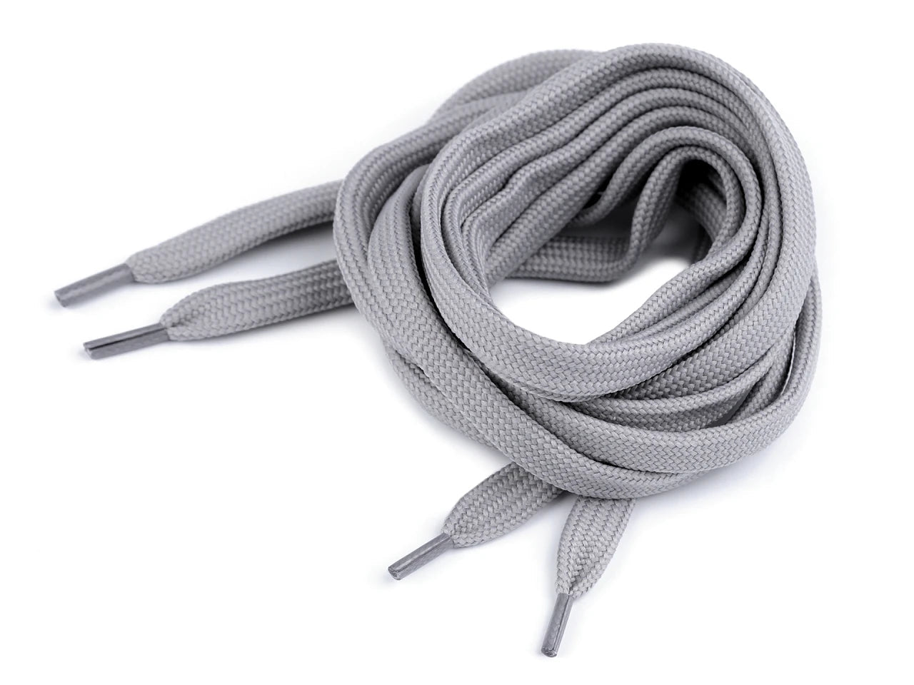 shoe laces| sweater drawstrings, 130 cm long - light grey