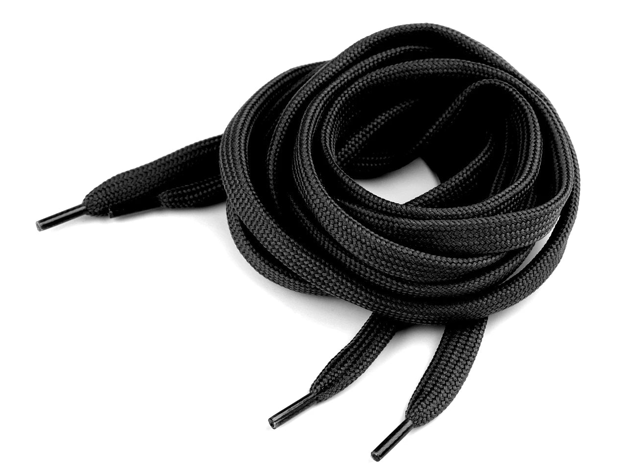 Shoelaces| sweatshirt drawstrings, length 130 cm - black