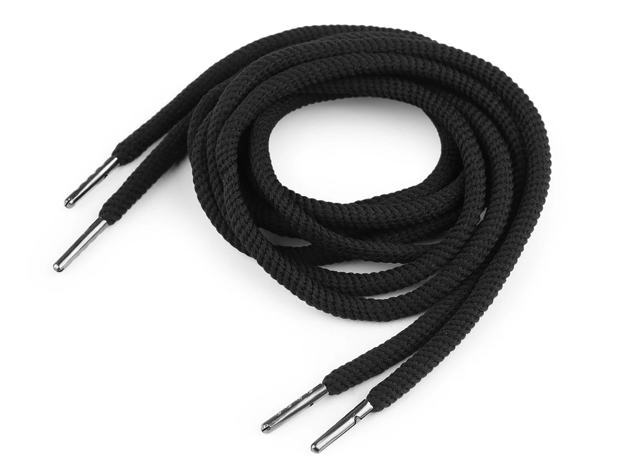 Shoelaces| hoodie drawstrings, length 130 cm - black