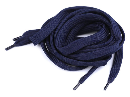Shoe laces| sweater drawstrings, length 130 cm - dark blue