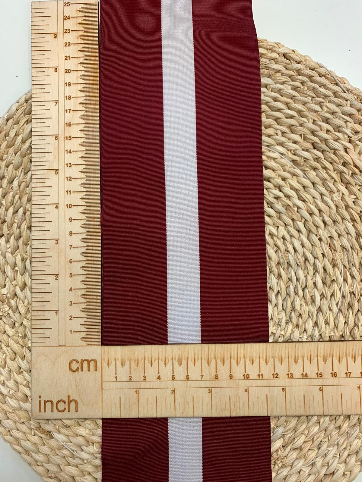 Image with Latvian flag ribbon 12 cm - LV – available at Charlotte's Fabrics