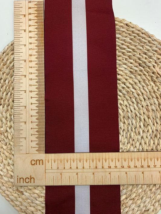 Image with Latvian flag ribbon 12 cm - LV – available at Charlotte's Fabrics