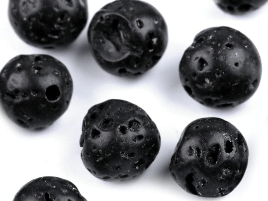 Lava beads| Ø7 mm| 20 pcs.
