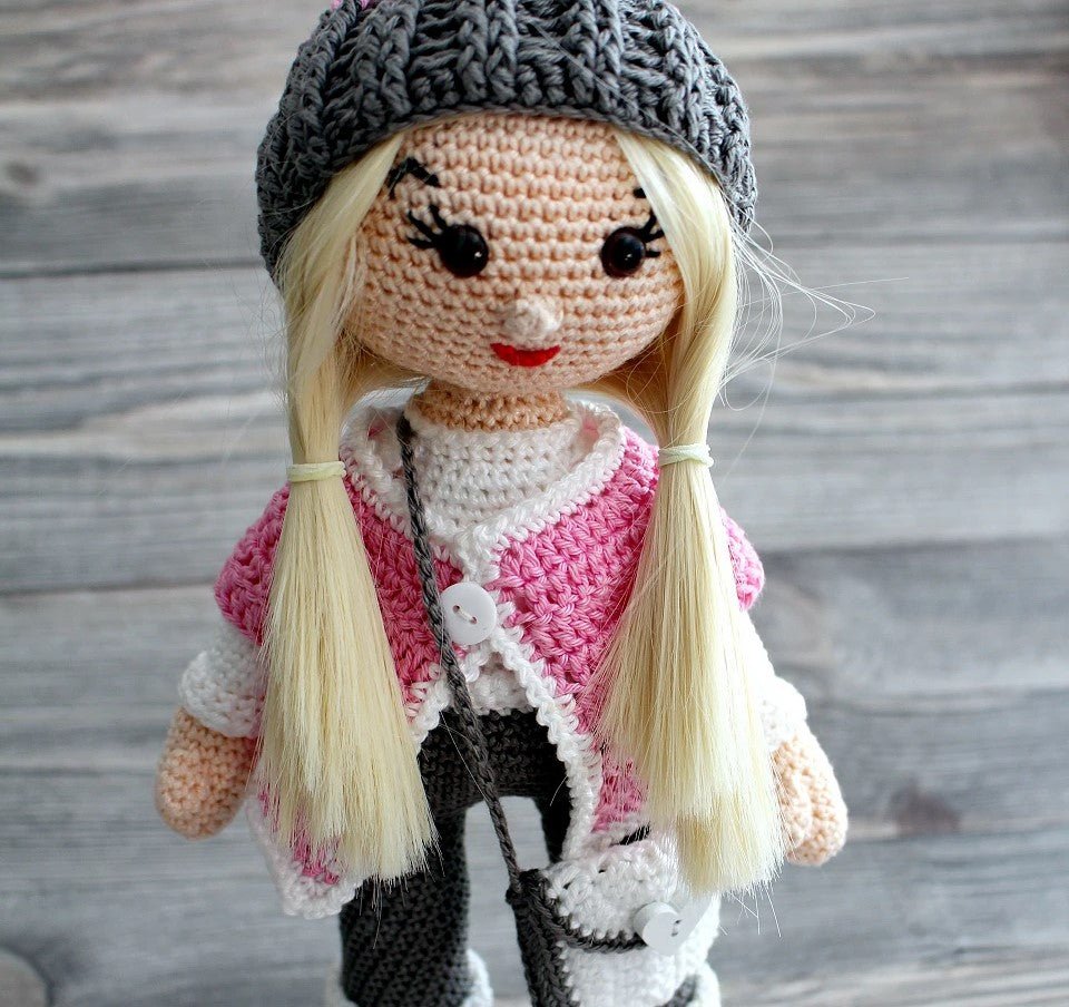 Lejkowe włosy 20 cm - naturalny blond