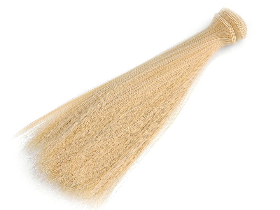 Włosy do lalek 20 cm - naturalny blond