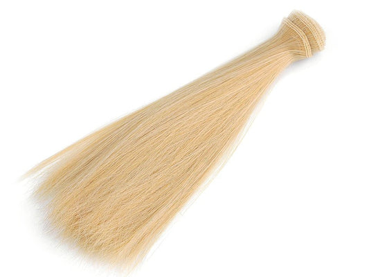 Włosy do lalek 20 cm - naturalny blond