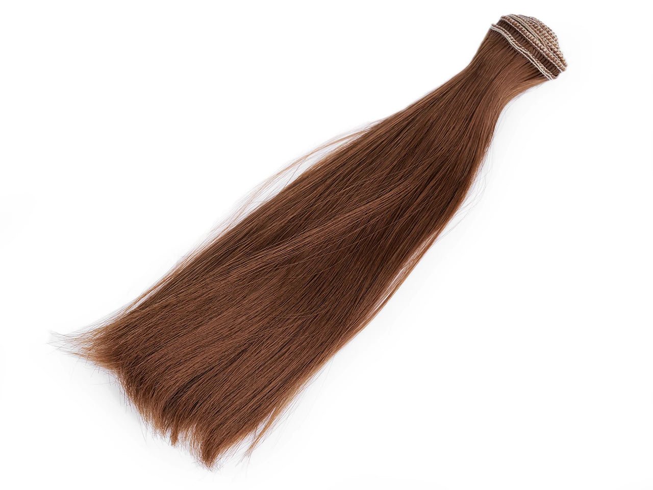 Włosy do lalki 20 cm - jasnobrązowe