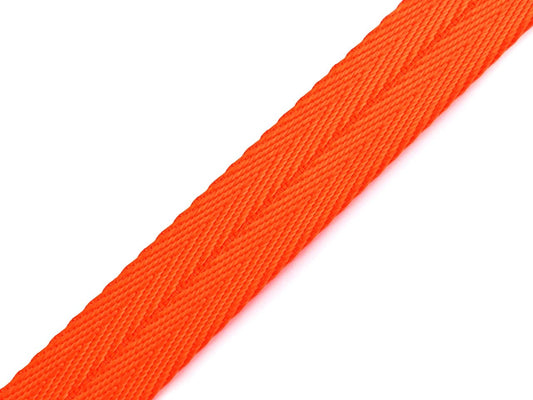 Image with Lenta bags, straps 20 mm - bright orange – available at Charlotte Fabrics