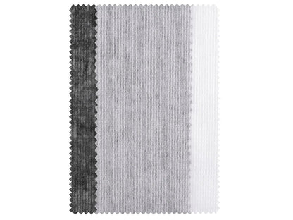 Līmaudums vienpusējs (flizelīns) ar diegu - balts 38 g/m²