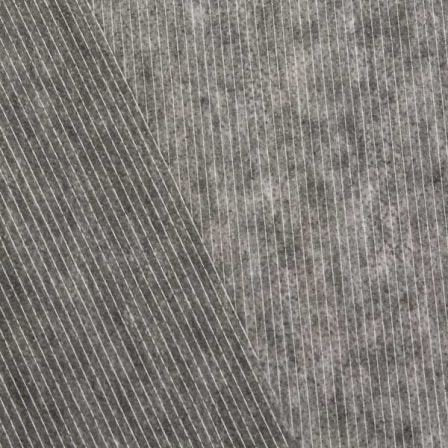 Single-sided interfacing with thread - dark gray 38 g/m²