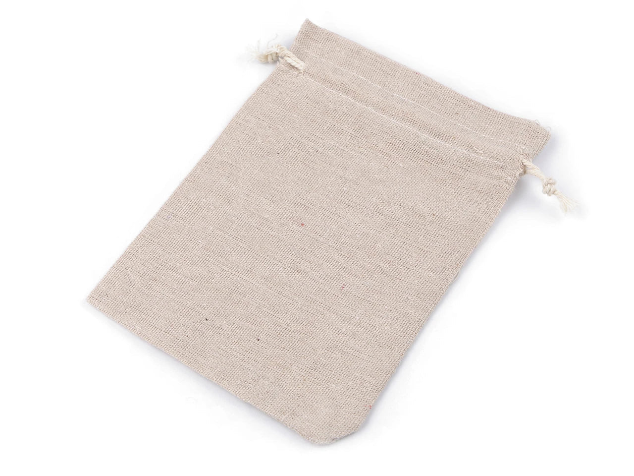 Linen fabric bag 13x18 cm
