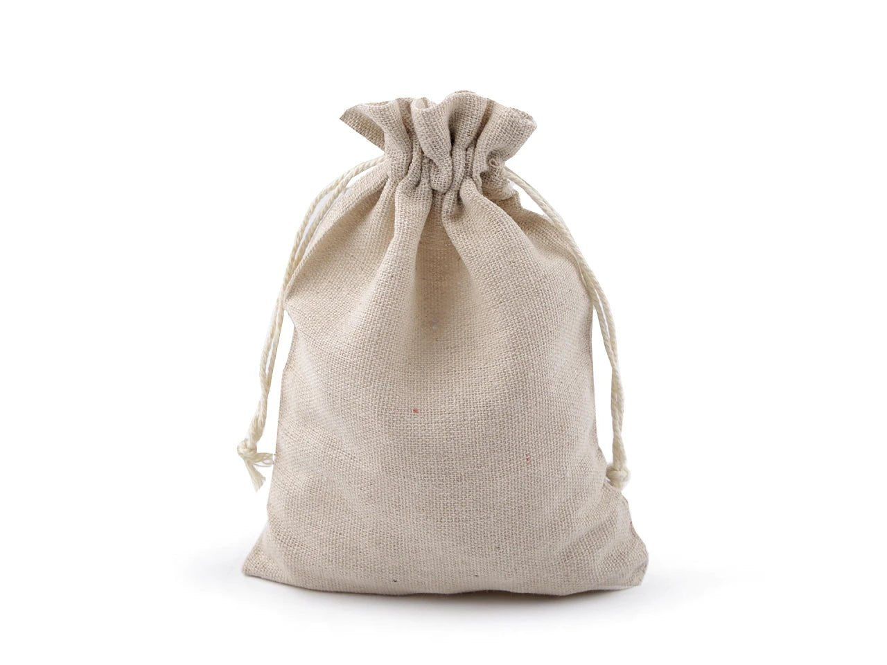 Linen fabric bag 13x18 cm