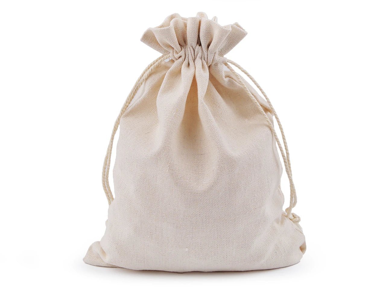 Linen fabric bag - unbleached 19x29 cm
