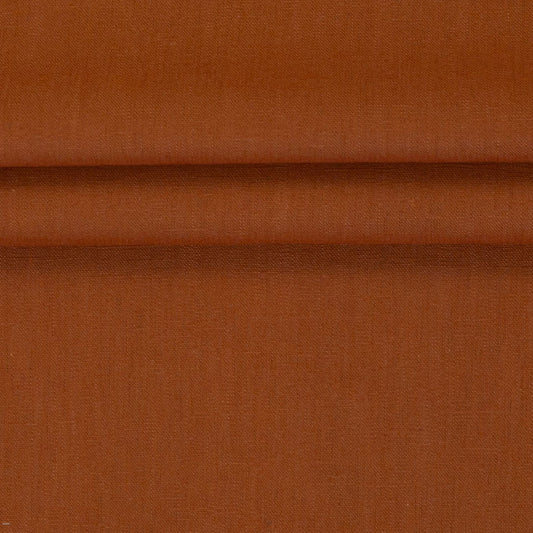 Image of linen fabric–terracotta 235 g/m² – available at Šarlotes audumi