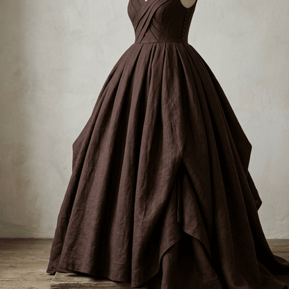 alt
Image with linen fabric – dark chocolate 235 g/m² – available at Šarlotes audumi