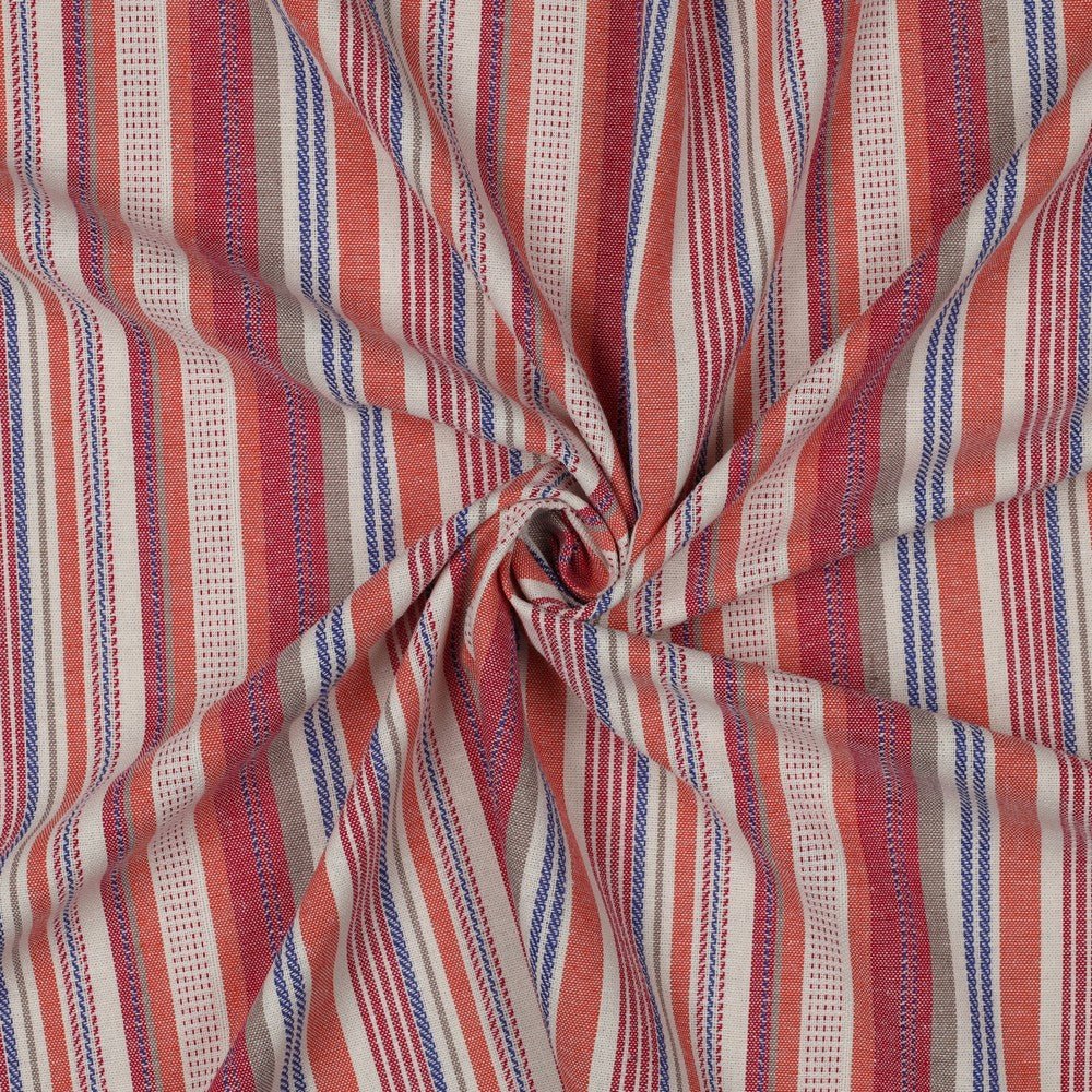 Image of linen viscose striped fabric 200 g/m² – available at Šarlotes audumi