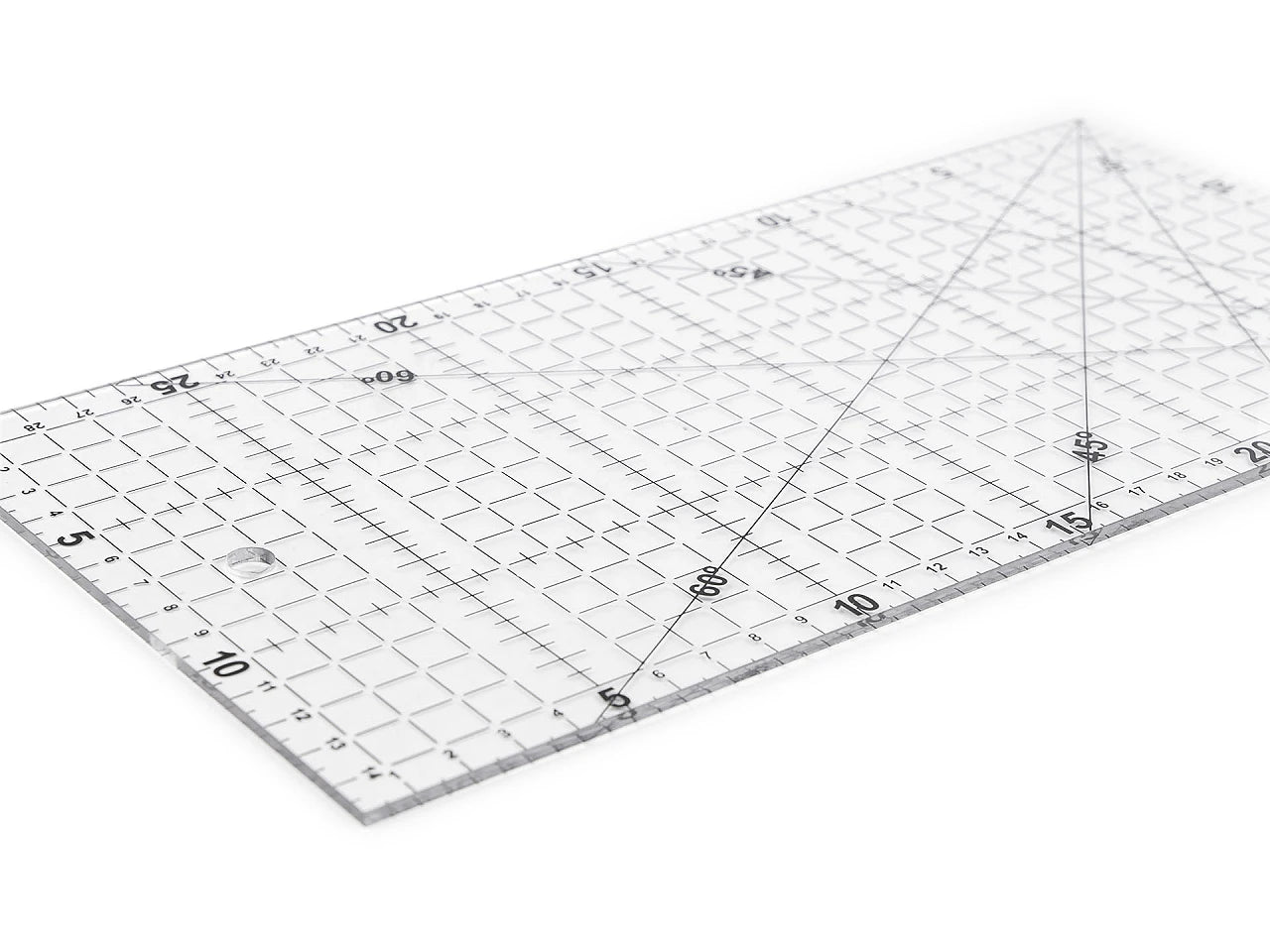 Attēls ar Lineāls ar atzīmēm 150 x 300 mm – pieejams internetā Šarlotes audumi