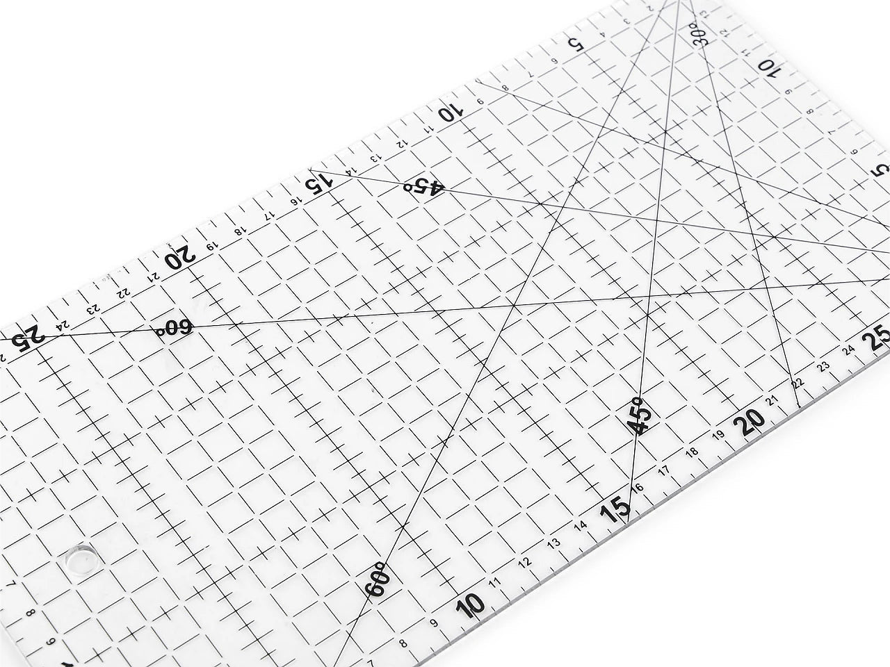 Attēls ar Lineāls ar atzīmēm 150 x 300 mm – pieejams internetā Šarlotes audumi