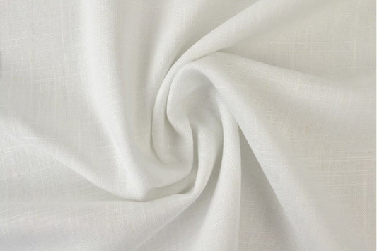 Linen with viscose - white 200 g/m²