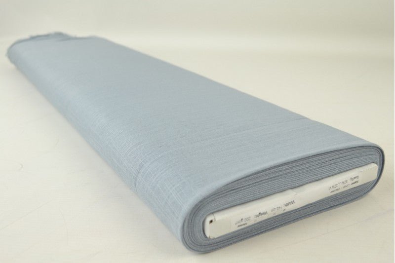 Linen with viscose - smoky blue 200 g/m²