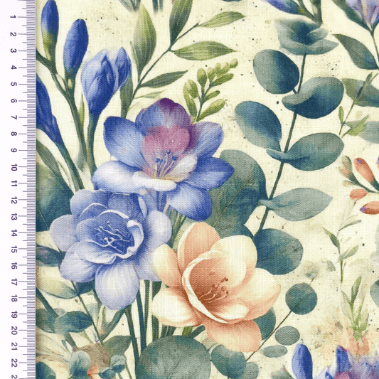 Linen with viscose - freesia 200 g/m²