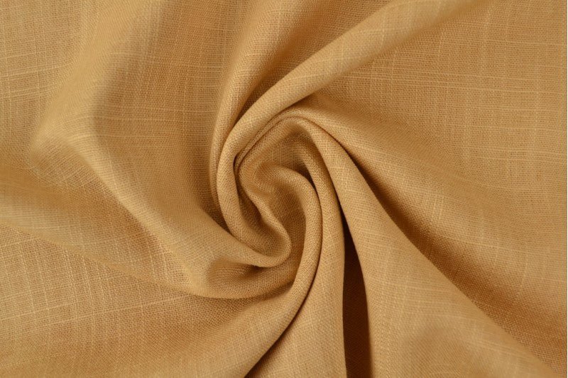 Linen with viscose - caramel 200 g/m²