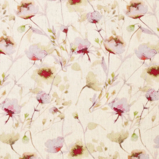 Image of linen with viscose - floral pea print 120 g/m² – available at Šarlotes audumi