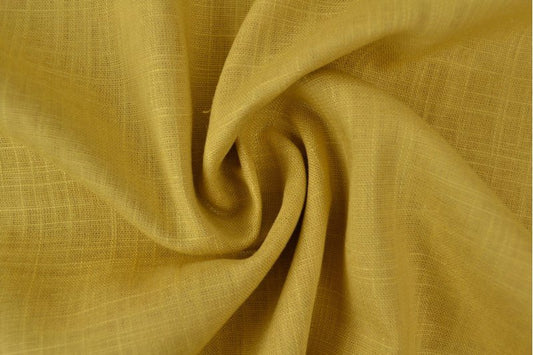 Linen with viscose - mustard 200 g/m²