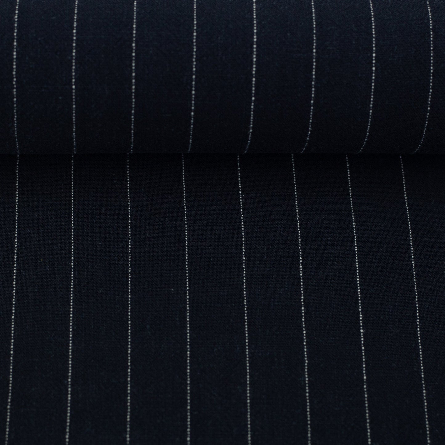 Tightly woven striped fabric - stripes on a dark blue background 200 g/m²