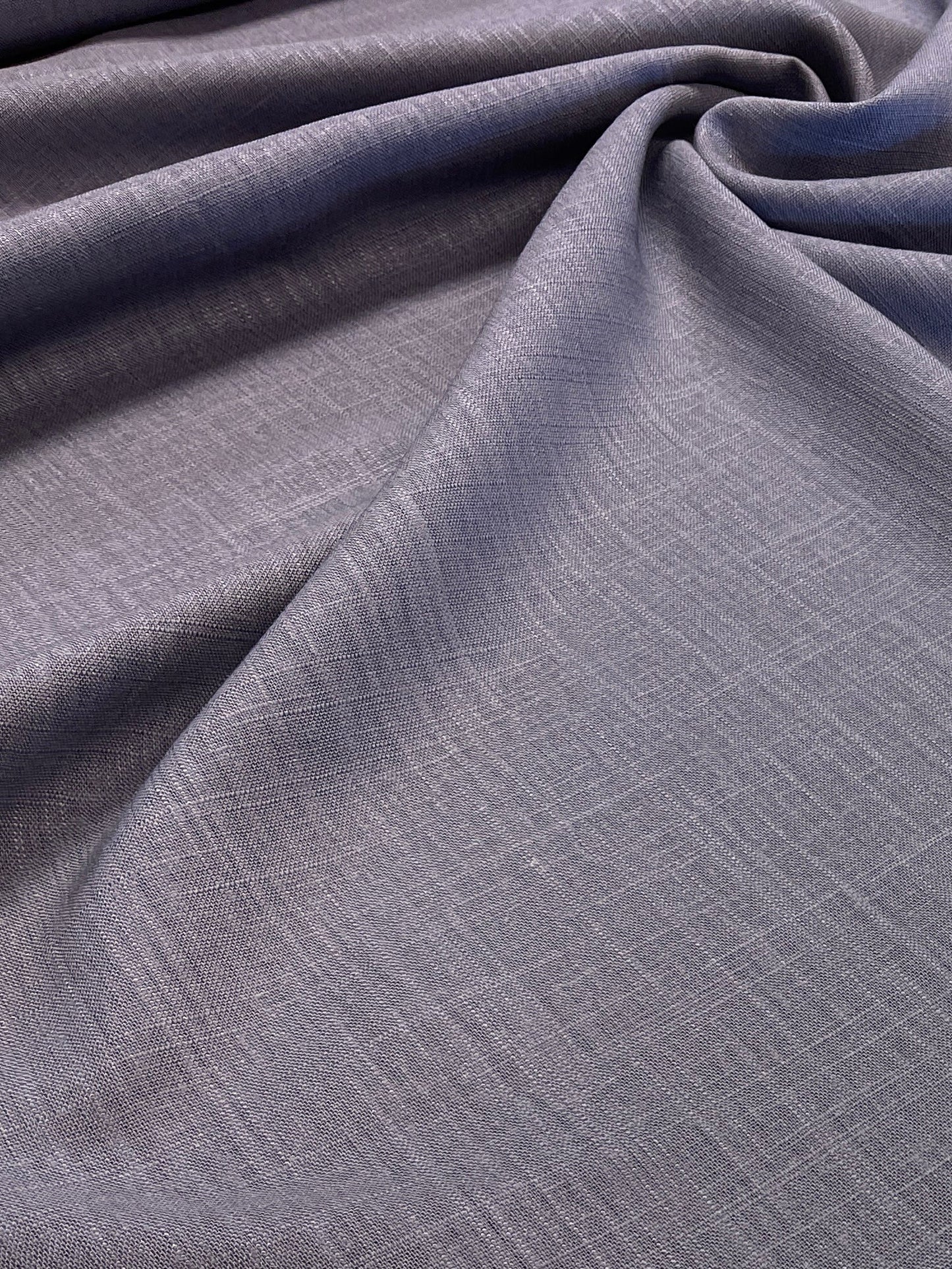 Linen with viscose - steel grey 200 g/m²
